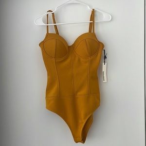 Mustard color bodysuit
